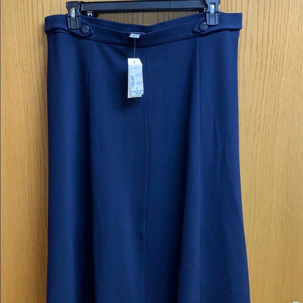 NWT Dark Navy Christopher & Banks Skirt